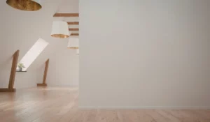 Smooth wall reflecting natural side light evenly across a freshly painted interior in a Naperville home